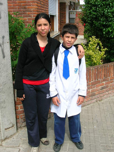 Brother and sister picture from Uruguay