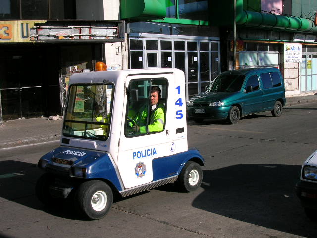 Police car in Maldonado Uruguay