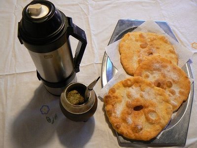 A light biscuit like snack with Mate 
