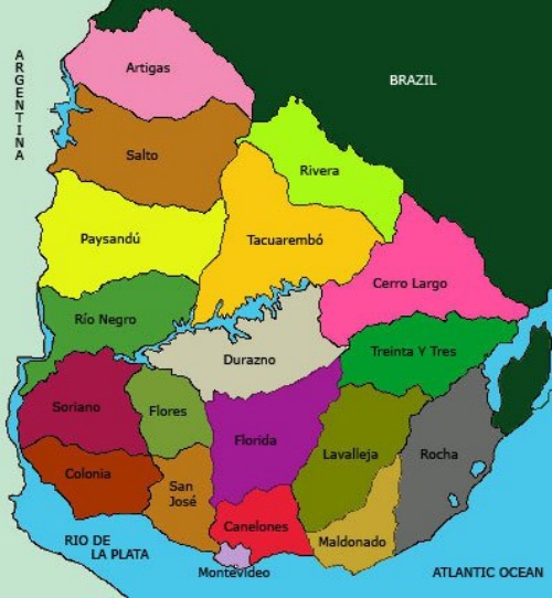 Uruguay Map