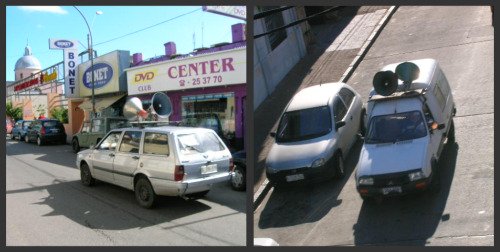 Car Speakers from bedroom window